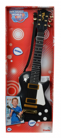 Jocuri si articole copii - Chitară Rock My Music World 53cm Neagră 