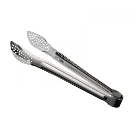 Articole Bucatarie - Cleste de bucatarie, inox, cu gauri, pentru grill/servire, 24 cm
