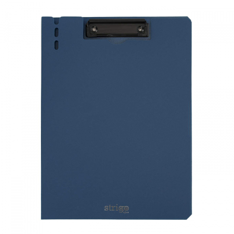 Papetarie & Birotica - Clipboard Strigo Vertical A4 cu Suport Stilou, Albastru Marin