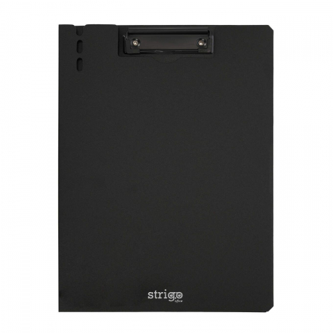 Papetarie & Birotica - Clipboard Strigo Vertical A4 cu Suport Stilou, Negru