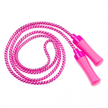Coardă de sarit - Coardă de Sărit cu Mânere din Plastic, Fucsia