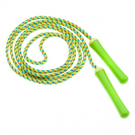 Jucării exterior pentru copii - Coardă de Sărit cu Mânere din Plastic, Verde