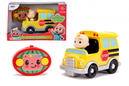 Masinute, Motociclete, Elicoptere, Avioane & Trenulete - Cocomelon autobuz scolar rc scara 1:24