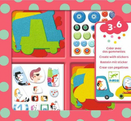 Jocuri si Jucarii Educative - Colaje masini Djeco