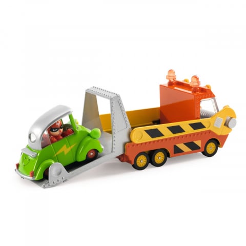 Camion metalic cu platforma gilsanta Crazy Truck,12.5x7x6 cm [3]