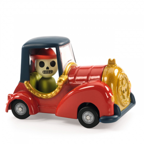 Masina de apoca metalica Red Skull Colectia Crazy Motors ,rosu,6x4.3x4.2 cm [1]