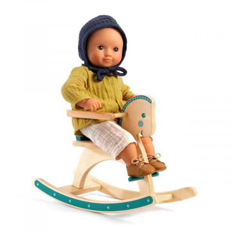Jocuri si articole copii - Colectia Pomea Calut balansoar pentru papusi, Djeco