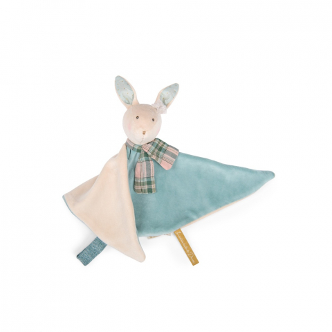 Jucarii de sortat si motricitate - Comforter jucarie bebe senzoriala Iepuras, Moulin Roty