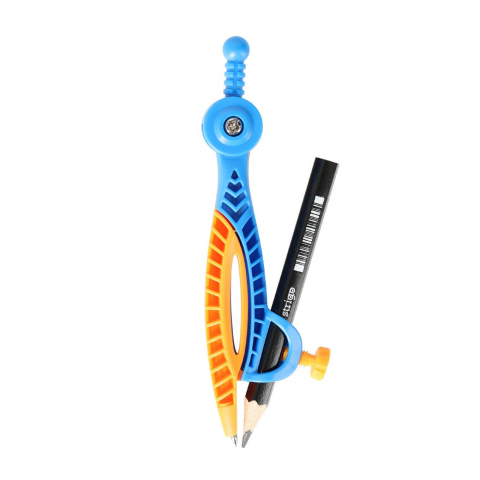 Compas plastic STRIGO cu creion – diverse culori [1]