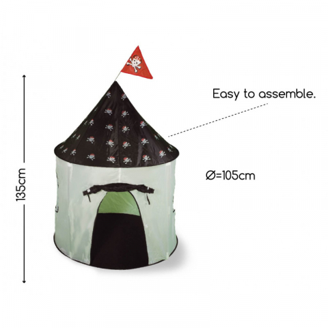 Cort de joaca pentru copii Cortul Piratului,105x135 cm [3]