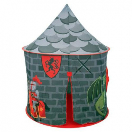 Jocuri si articole copii - Cort în formă de Castel, Gri, 100x100x135 cm