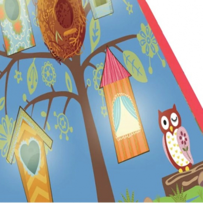 Cort pentru copii model Bufniță, Multicolor, 10 Led-uri, AMA [2]