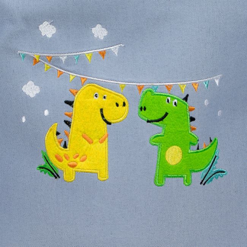 Cos depozitare pentru copii,cu imprimeu dinozaur, poliester,40x50 cm [2]