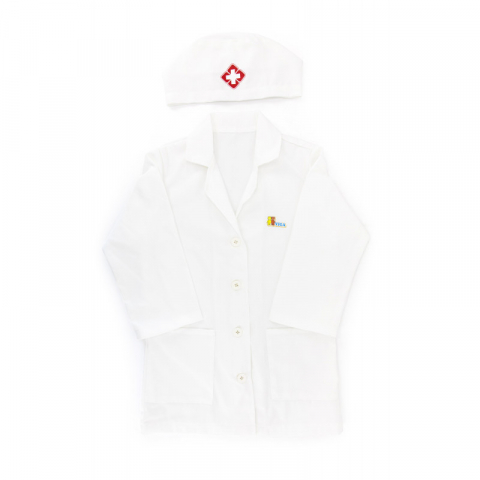 Costum de medic pentru copii, halat cu boneta, + 3 ani [1]