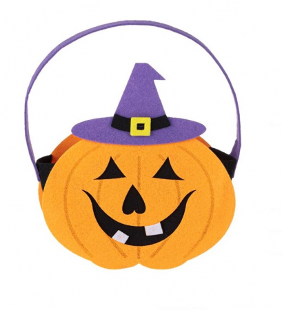 Articole Halloween - Cosulet Dovleac tip gentuta pentru Halloween