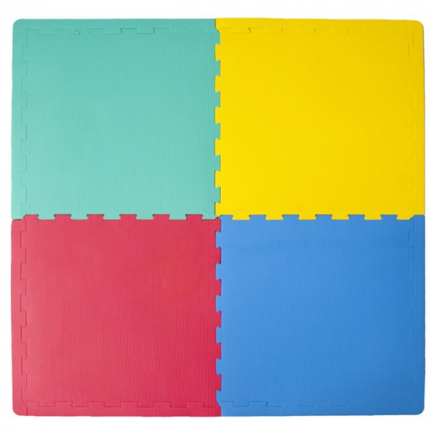 Jocuri si articole copii - Covor de joaca tip puzzle cu 4 piese,spuma,multicolor