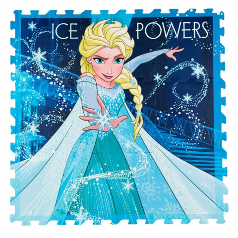 Jocuri si articole copii - Covor de joaca tip puzzle Frozen,spuma,multicolor,9 piese