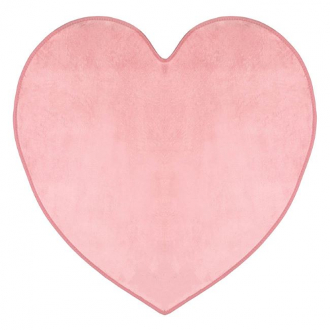 Jocuri si articole copii - Covor inima pentru copii,roz,90x90 cm