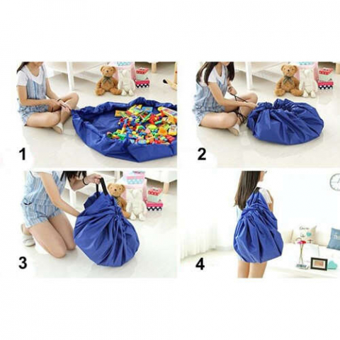 Covoras de joaca si sac, 2 in 1,poliester, 150 cm [7]