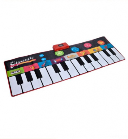 Jucarii interactive bebelusi - Covoraș Muzical cu Design Pian, 180x74 cm