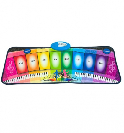 Jucarii interactive bebelusi - Covoraș Muzical cu Design Pian, 80x35 cm