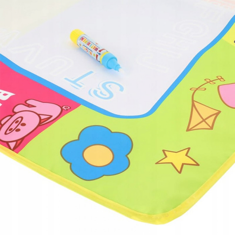 Covoras reutilizabil pentru desen cu apa, include 2 markere magice, 80x60cm [4]