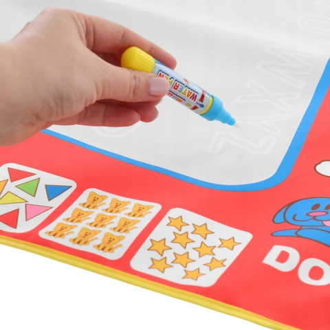 Covoras reutilizabil pentru desen cu apa, include 2 markere magice, 80x60cm [5]