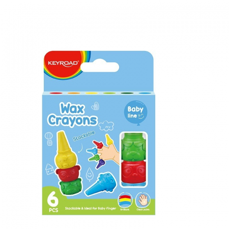 Creioane cerate 6 culori BabyLine [2]