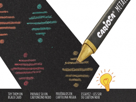 Creioane cerate Metallic Carioca 8/set [2]