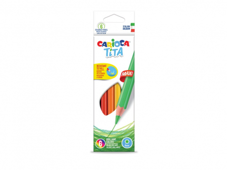 Produse art & craft-Lucru manual - Creioane color Tita Maxi 6/set