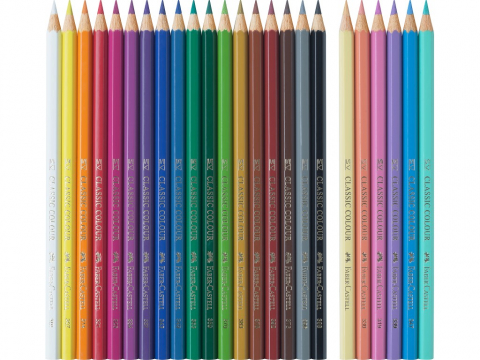 Creioane colorate Faber-Castell Unicorni 18+6/set, cu stickere [1]