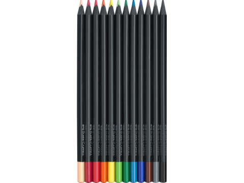 Creioane Faber-Castell Black Edition 12/set, triunghiulare, cutie carton [1]