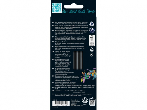 Creioane Faber-Castell Black Edition 12/set, triunghiulare, cutie carton [2]