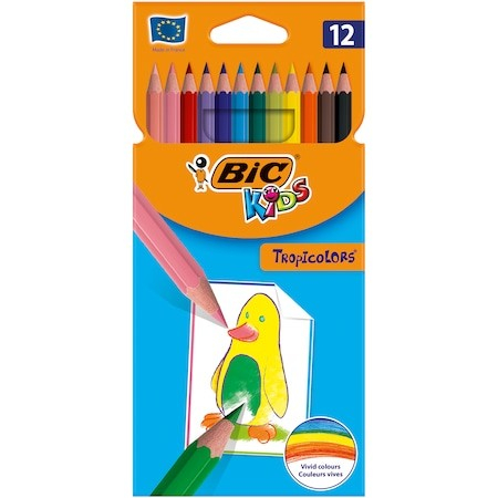 Produse art & craft-Lucru manual - Creioane colorate lungi 12 culori