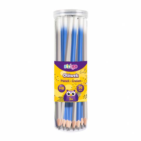 Creion Strigo HB, 2 culori,gri/albastru [1]