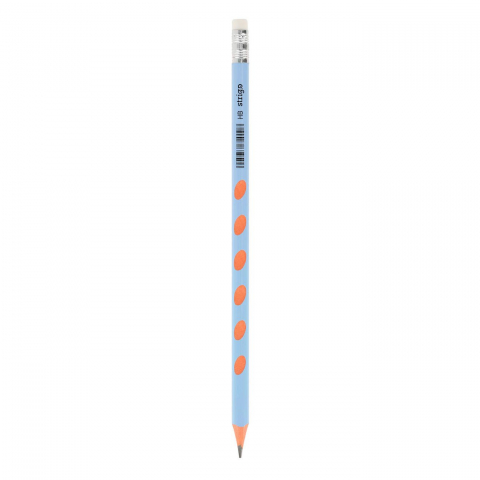 Creioane Strigo plastic HB, cu grip și gumă, culori mix [1]