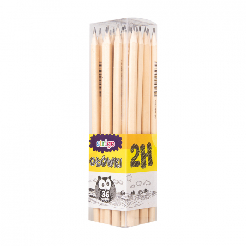 Creion Strigo triunghiular 2H, lemn natur [1]