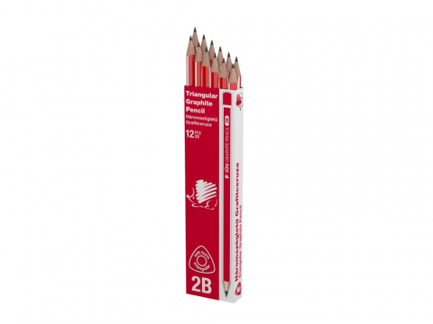 Creion grafit 2B Ico Arici 12 bucati/cutie [1]
