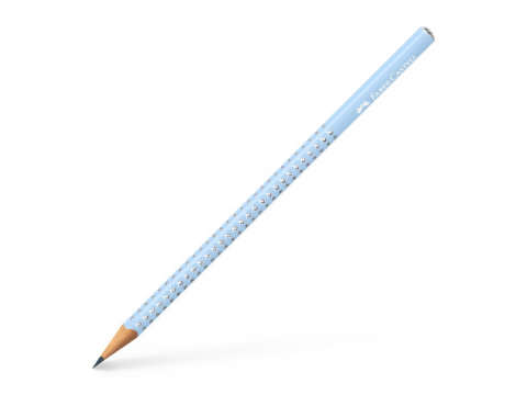 Aperta - Creion grafit B rotund sparkle bleu sky 2024 Faber-Castell