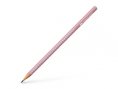 Aperta - Creion grafit B rotund sparkle rose 2021 Faber-Castell