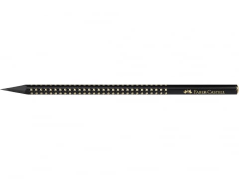 Papetarie & Birotica - Creion grafit B Faber-Castell Grip Sparkle Midnight Gold