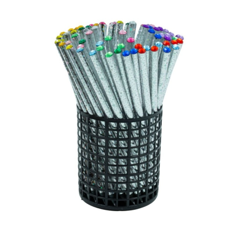 Papetarie & Birotica - Creion grafit Diamant  HB, corp argintiu, acryl