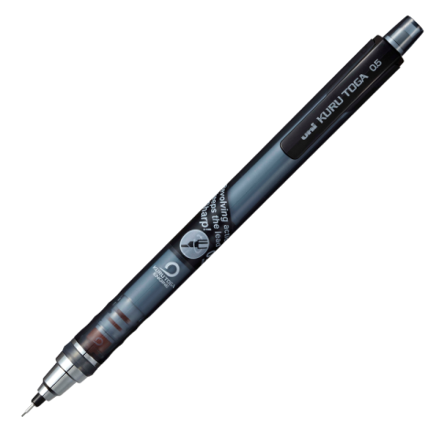 Creioane Mecanice - Creion mecanic UNI KURU TOGA, 0.5mm , cu mecanism autoascutire, corp plastic, cu guma de sters