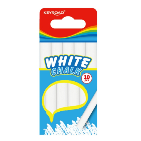 Creta alba pentru tabla Keyroad, set 10 bucati [0]