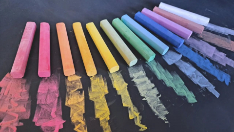 Creta colorata cu pigmenti naturali pentru tabla,set 12 bucati/set [3]
