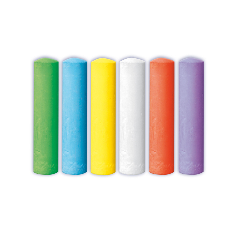 Creta colorata de asfalt pentru copii, 6 bucati/set [1]