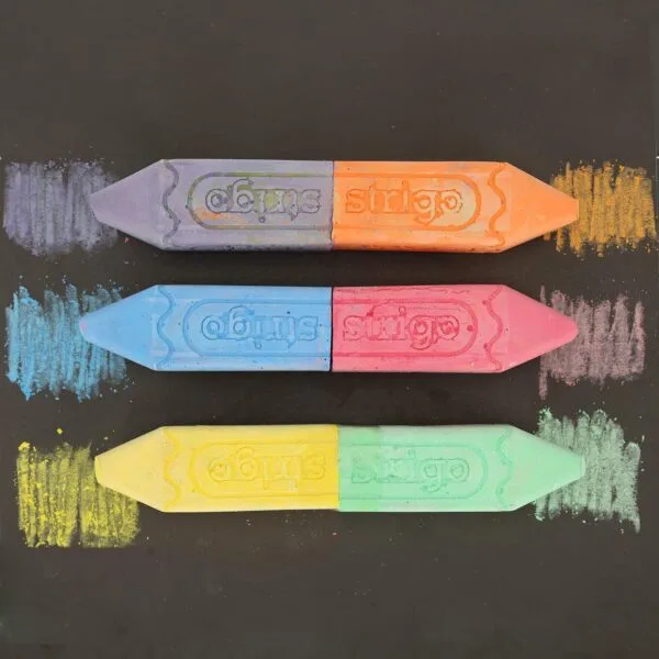 Creta colorata dubla Jumbo ,6 culori,Strigo [1]