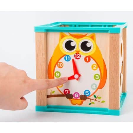 Cub educativ lemn cu multiple activitati - bufnita [2]