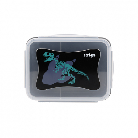 Articole Bucatarie - Cutie alimentară Strigo Dinozaur, plastic, 16.5×12×6.5 cm