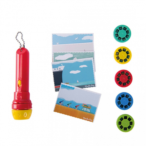 Cutie cu lanterna de proiectat povesti Aventurierii, Moulin Roty [3]